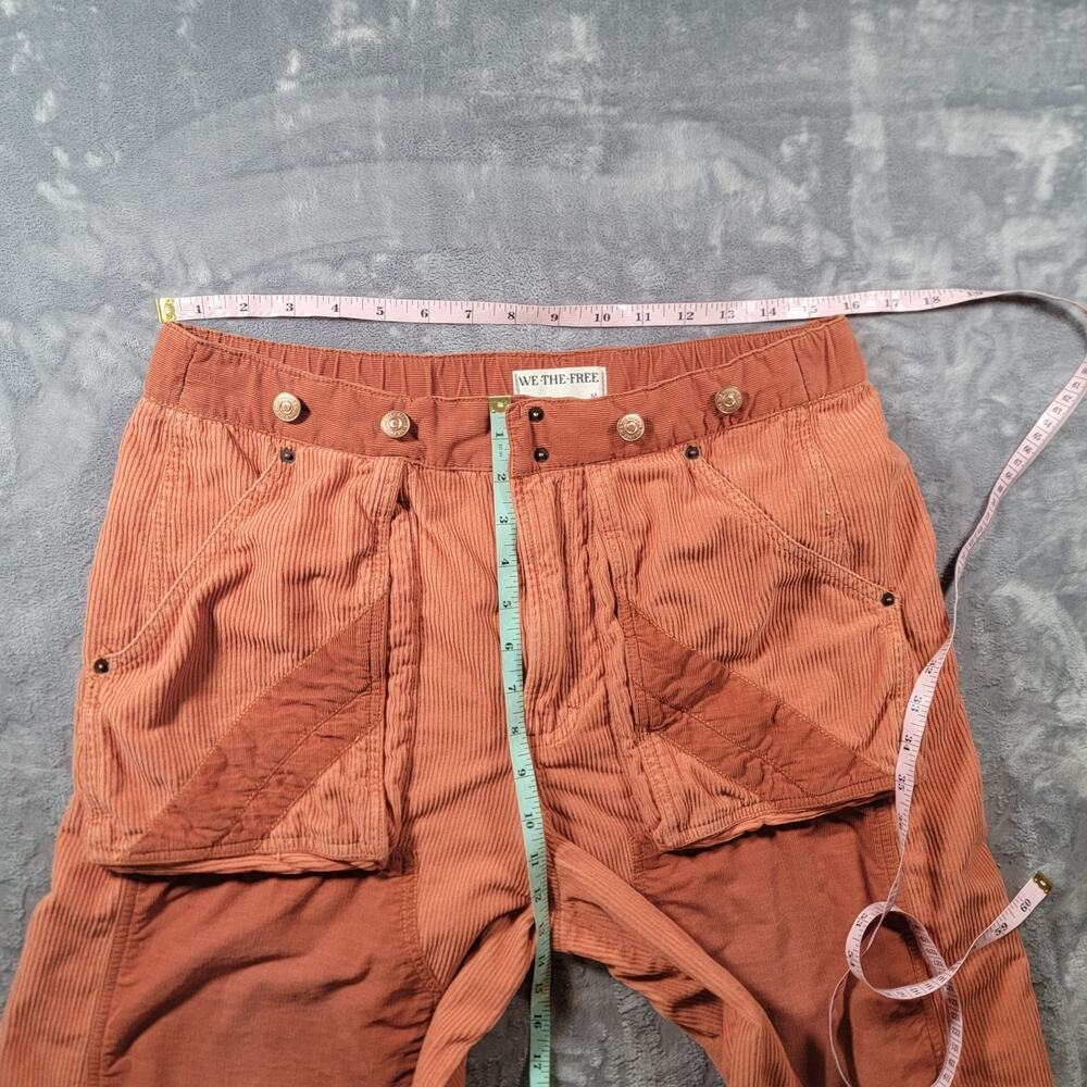 We The Free Wide Leg Corduroy Pants in Rust - Picture 3 of 12